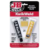 J B Weld™ 8276 Quick-Setting KwikWeld Epoxy Adhesive, 1 oz Twin Tube, Black redirect to product page